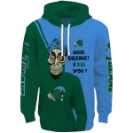 tulane green wave achmed skull green hoodie best selling