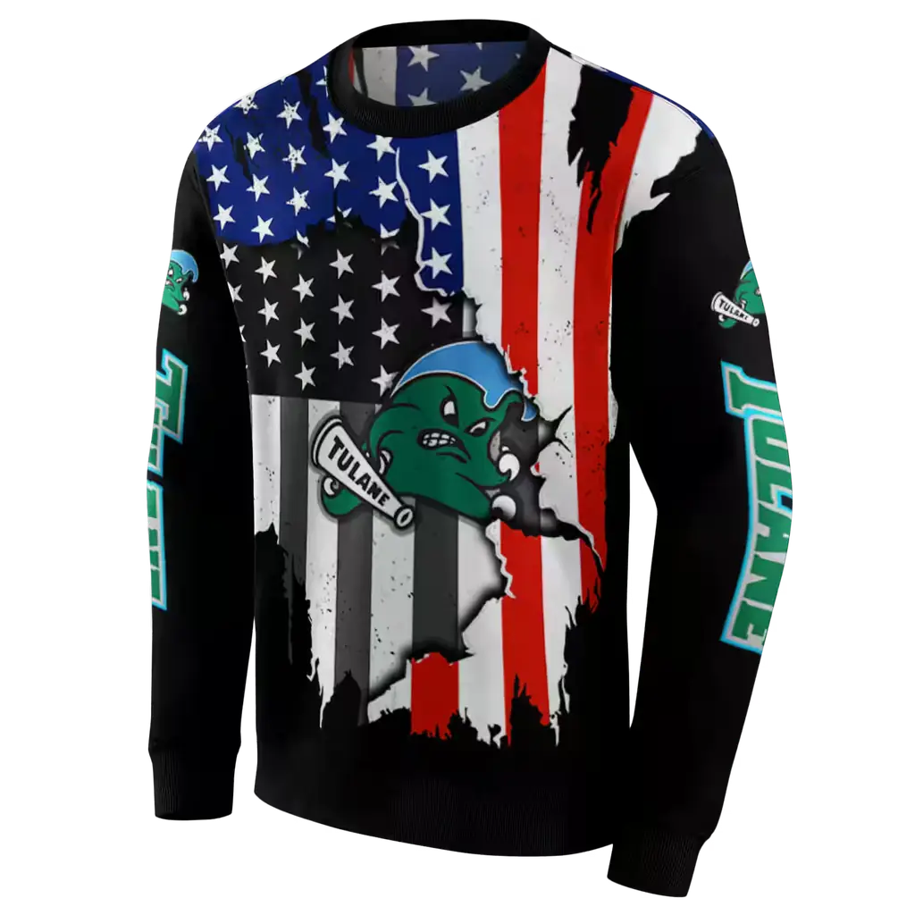 tulane green wave american pride black hoodie new arrival tulane green wave american pride black hoodie new arrival