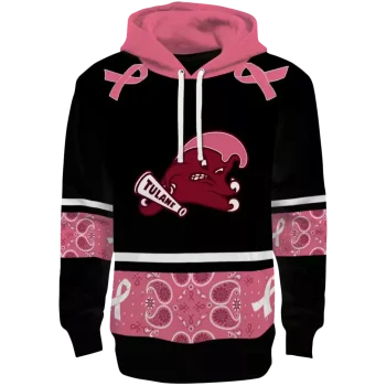 tulane green wave awareness ribbon black pink hoodie best selling