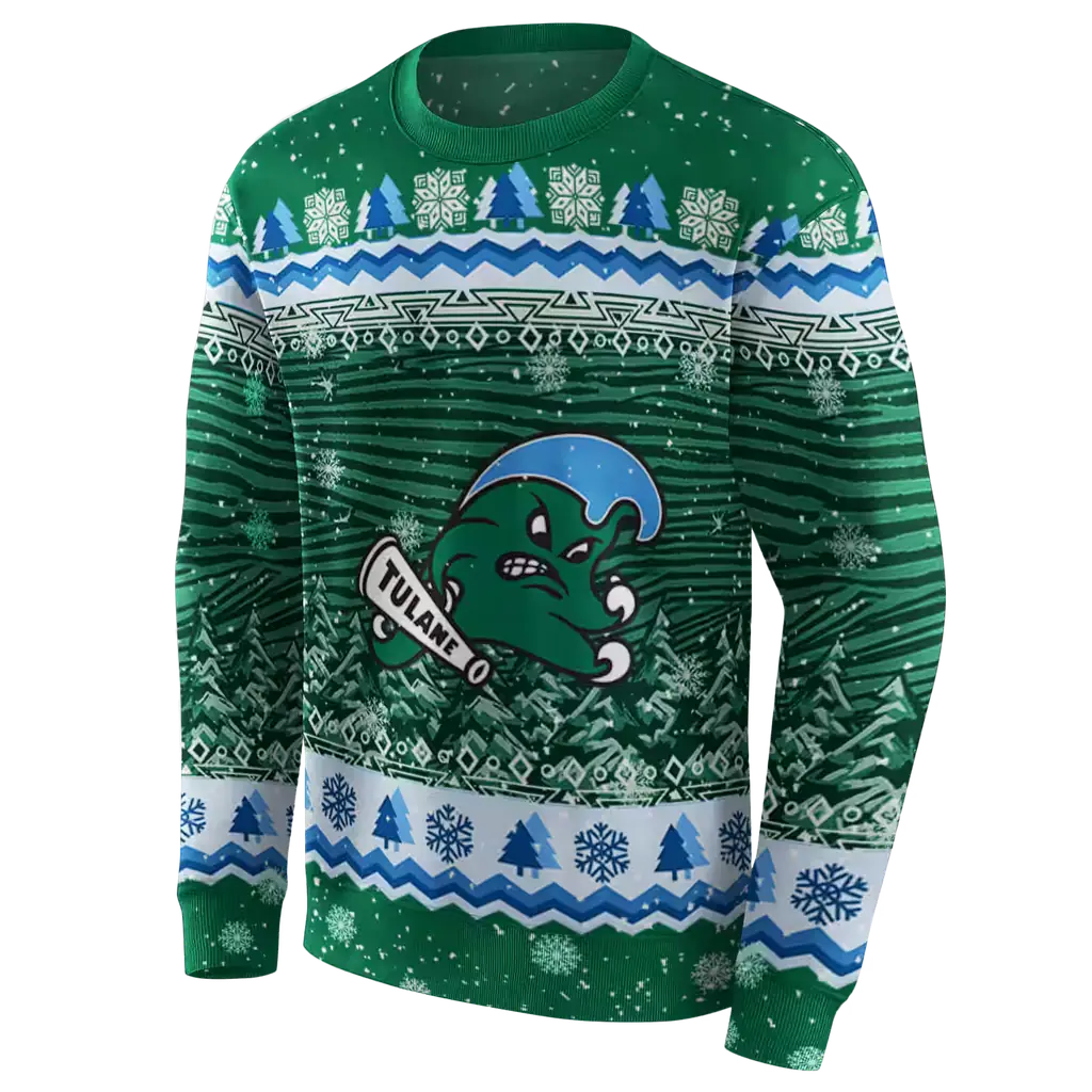 tulane green wave christmas trees green hoodie new arrival tulane green wave christmas trees green hoodie new arrival