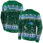 tulane green wave christmas trees green hoodie best selling