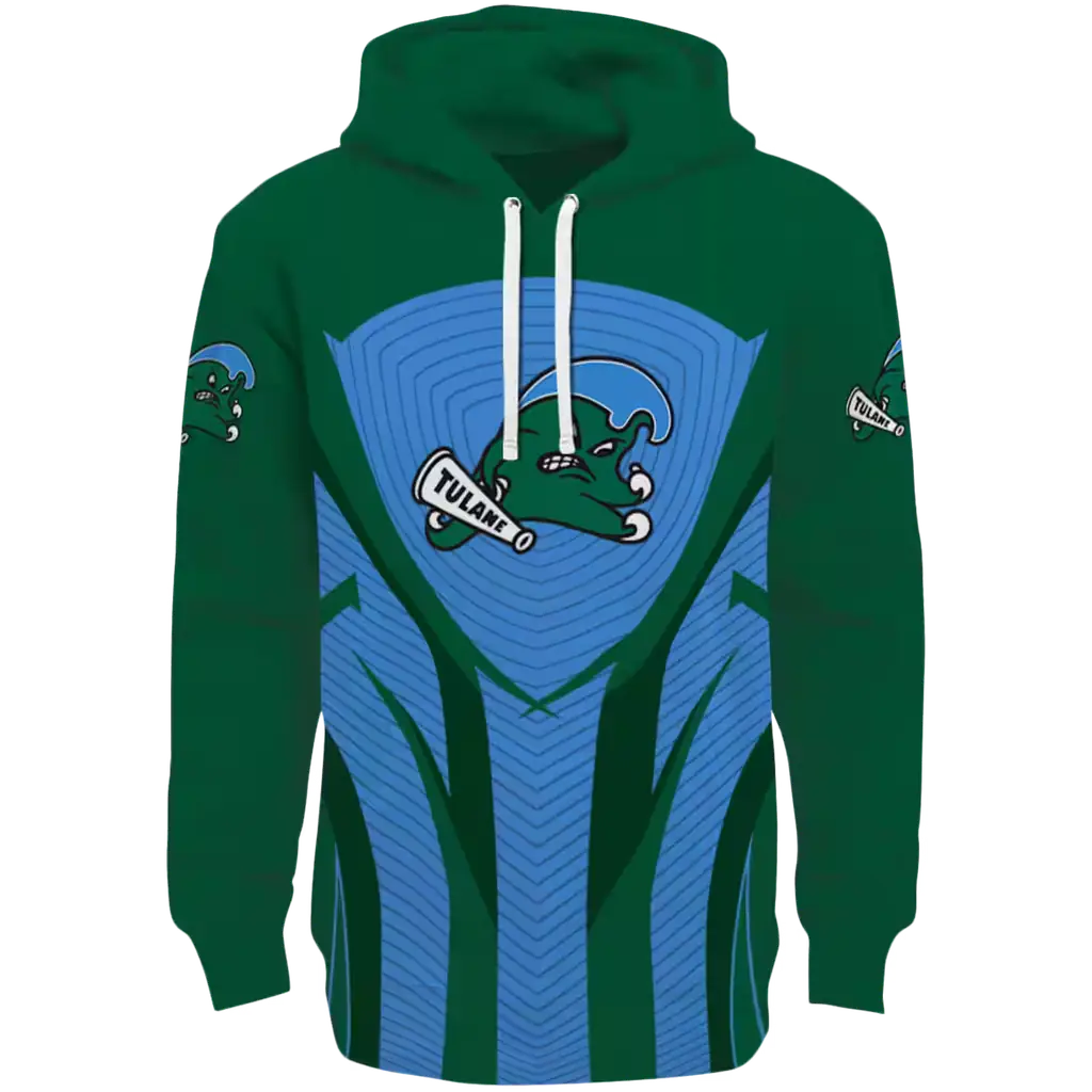 tulane green wave concentric lines green black hoodie best selling tulane green wave concentric lines green black hoodie best selling