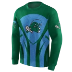 tulane green wave concentric lines green black hoodie best selling