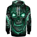 tulane green wave demonic skull green black hoodie best selling