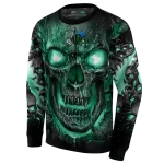 tulane green wave demonic skull green black hoodie best selling