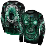 tulane green wave demonic skull green black hoodie best selling