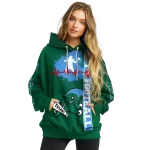 tulane green wave football heartbeat green hoodie best selling