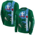 tulane green wave football heartbeat green hoodie best selling