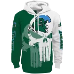 tulane green wave graphic punisher green white hoodie best selling