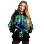 tulane green wave halloween vibes green black hoodie best selling