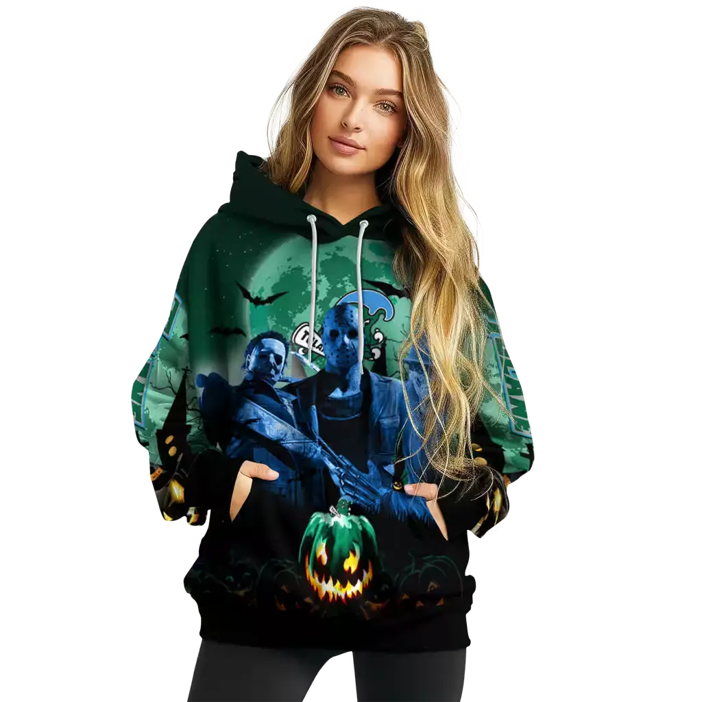 tulane green wave halloween vibes green black hoodie high quality tulane green wave halloween vibes green black hoodie high quality