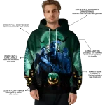 tulane green wave halloween vibes green black hoodie best selling