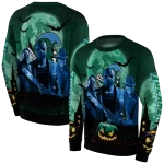 tulane green wave halloween vibes green black hoodie best selling