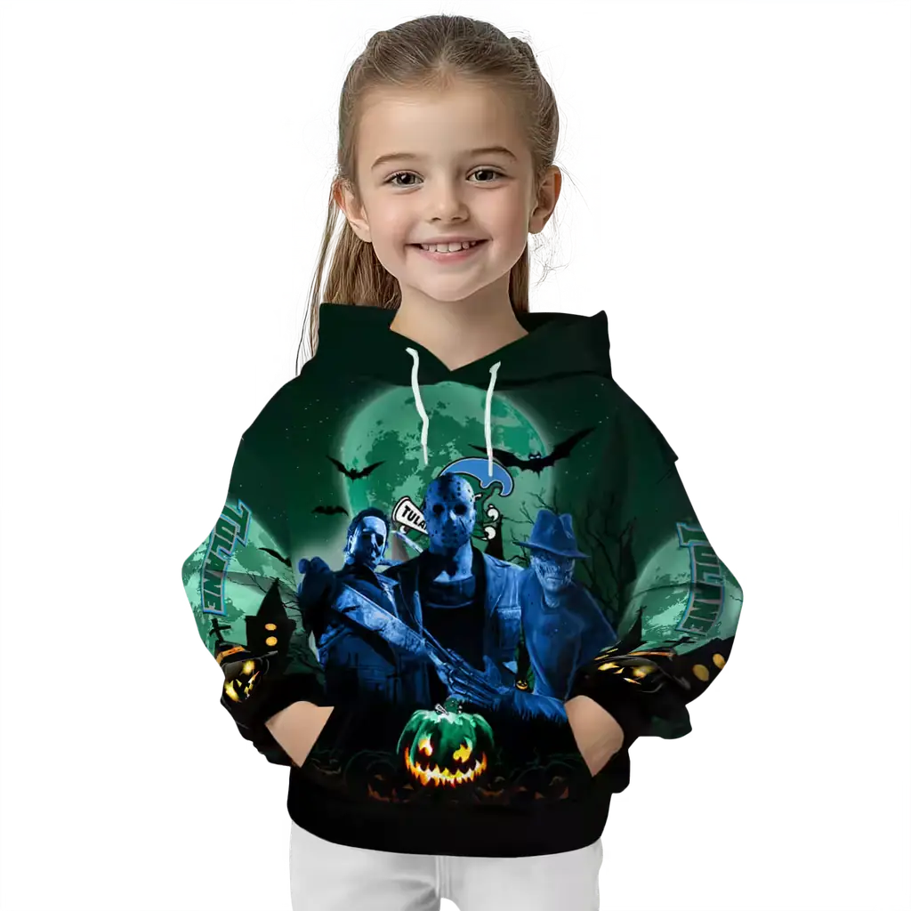 tulane green wave halloween vibes green black hoodie top rated tulane green wave halloween vibes green black hoodie top rated