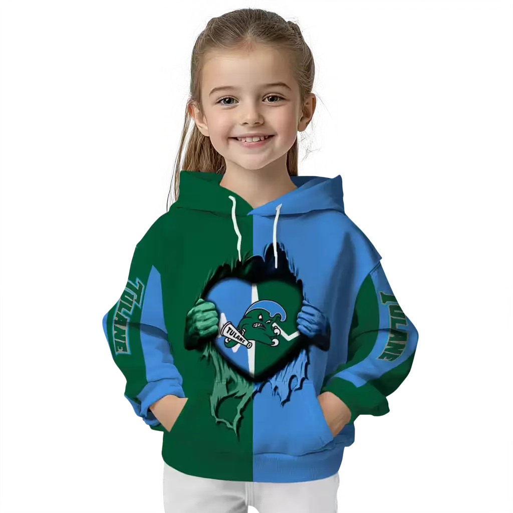 tulane green wave heartbeat graphic green hoodie top rated tulane green wave heartbeat graphic green hoodie top rated