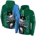 tulane green wave jack skellington green hoodie best selling