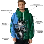 tulane green wave jack skellington green hoodie best selling