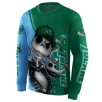 tulane green wave jack skellington green hoodie best selling