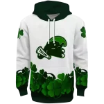 tulane green wave lucky motif white green hoodie best selling