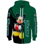 tulane green wave mickey mouse green black hoodie best selling
