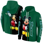 tulane green wave mickey mouse green black hoodie best selling