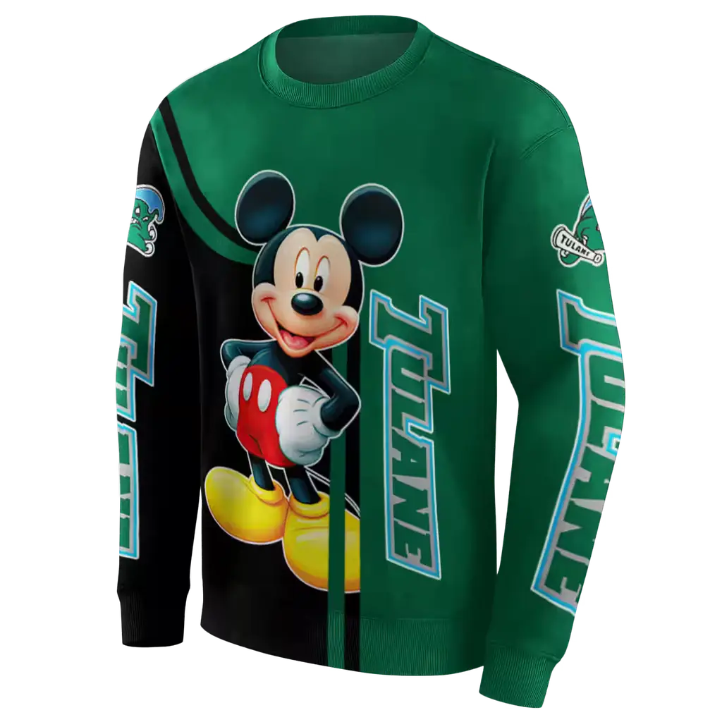 tulane green wave mickey mouse green black hoodie new arrival tulane green wave mickey mouse green black hoodie new arrival