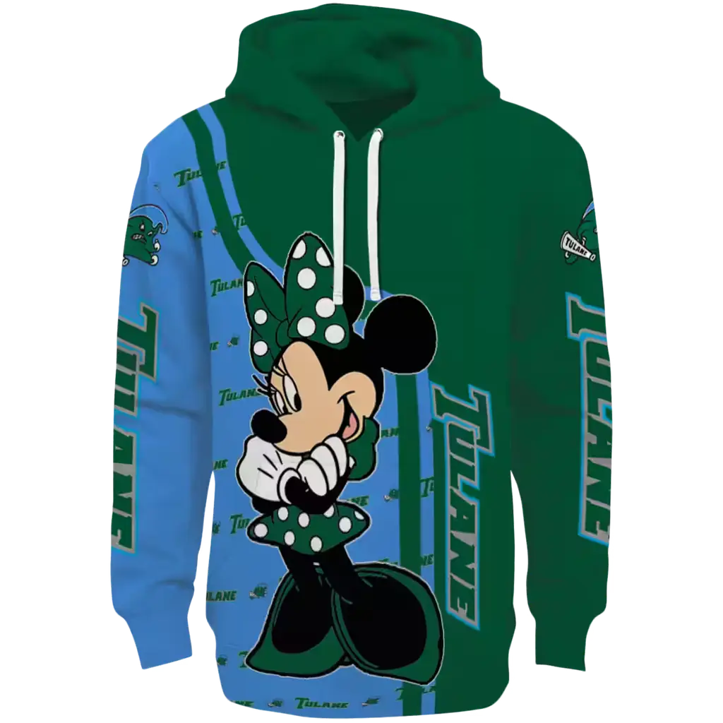 tulane green wave minnie mouse green hoodie best selling tulane green wave minnie mouse green hoodie best selling