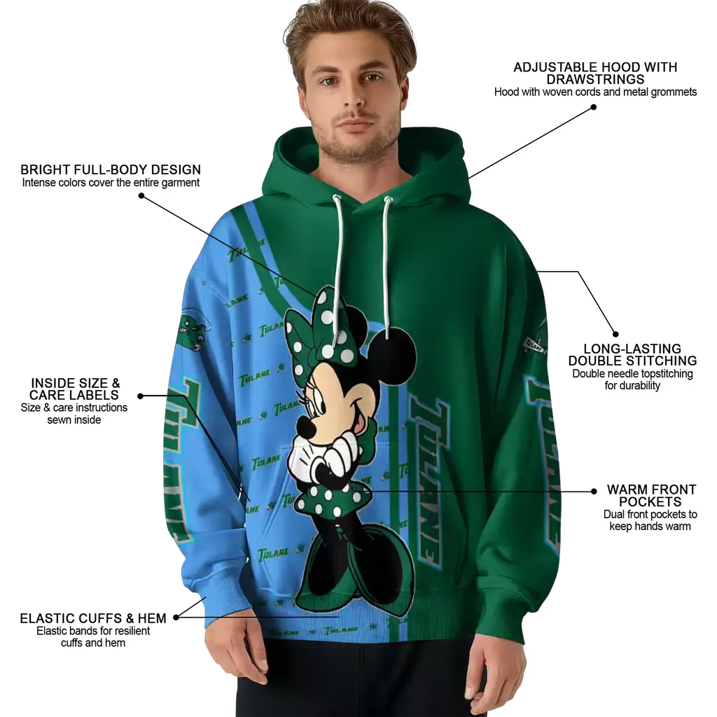 tulane green wave minnie mouse green hoodie latest model tulane green wave minnie mouse green hoodie latest model