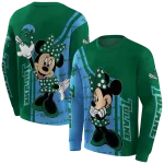 tulane green wave minnie mouse green hoodie best selling