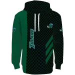 tulane green wave monogram pattern green hoodie best selling