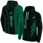 tulane green wave monogram pattern green hoodie best selling
