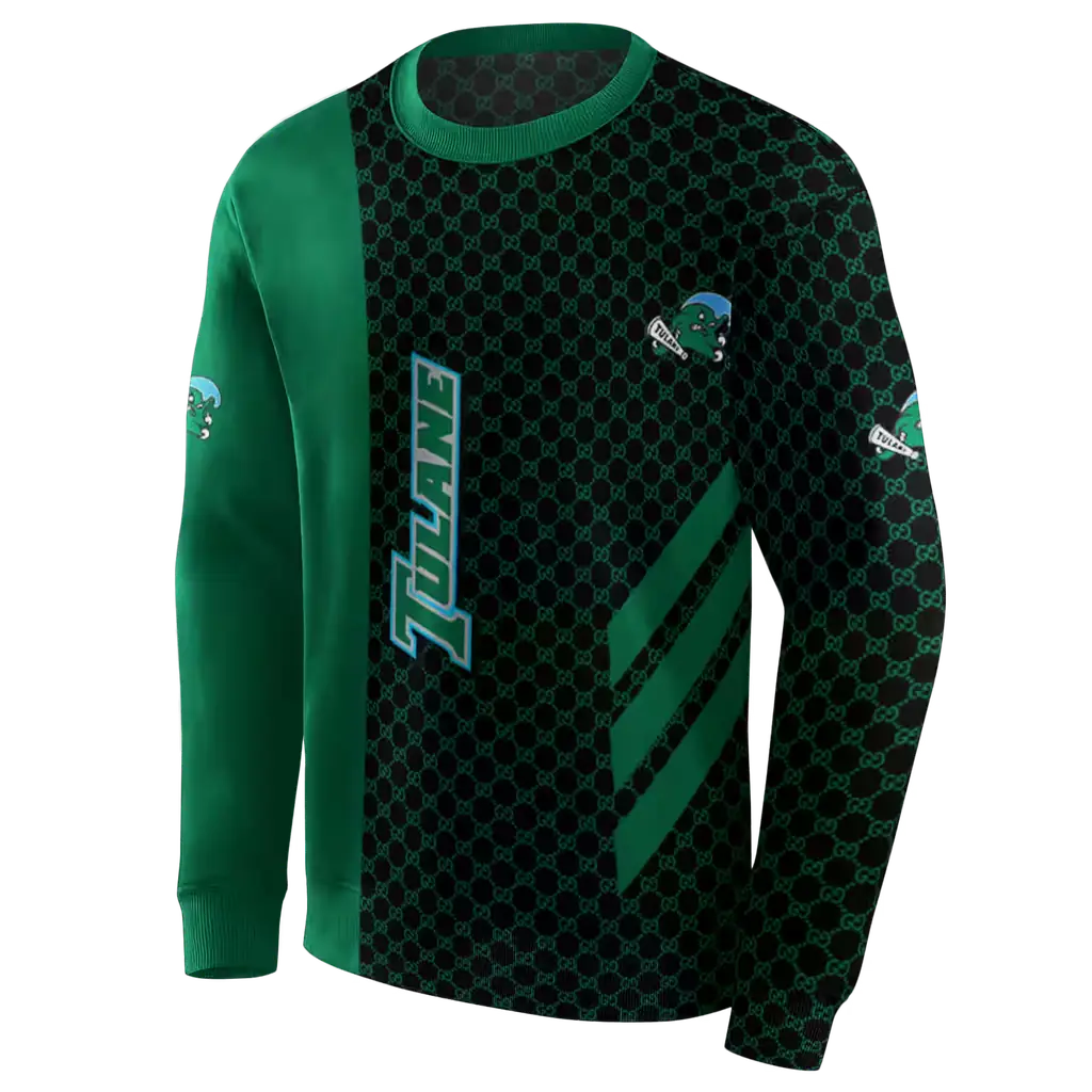 tulane green wave monogram pattern green hoodie new arrival tulane green wave monogram pattern green hoodie new arrival