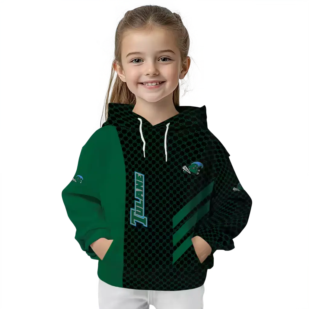 tulane green wave monogram pattern green hoodie top rated tulane green wave monogram pattern green hoodie top rated