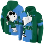 tulane green wave playful snoopy green hoodie best selling