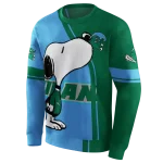 tulane green wave playful snoopy green hoodie best selling