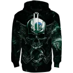 tulane green wave skull artwork green black hoodie best selling