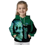 tulane green wave skull motif green black hoodie best selling