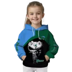 tulane green wave skull punisher blue black hoodie best selling