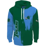 tulane green wave splatter effect green hoodie best selling