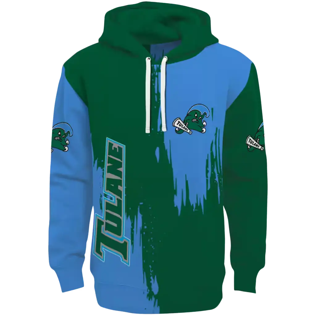 tulane green wave splatter effect green hoodie best selling tulane green wave splatter effect green hoodie best selling