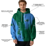 tulane green wave splatter effect green hoodie best selling