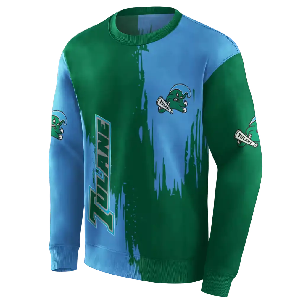 tulane green wave splatter effect green hoodie new arrival tulane green wave splatter effect green hoodie new arrival