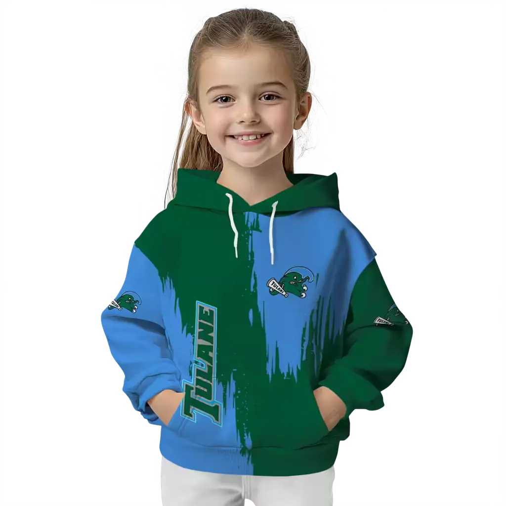 tulane green wave splatter effect green hoodie top rated tulane green wave splatter effect green hoodie top rated