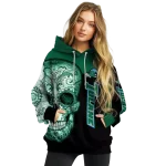 tulane green wave sugar skull green black hoodie best selling
