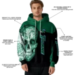 tulane green wave sugar skull green black hoodie best selling