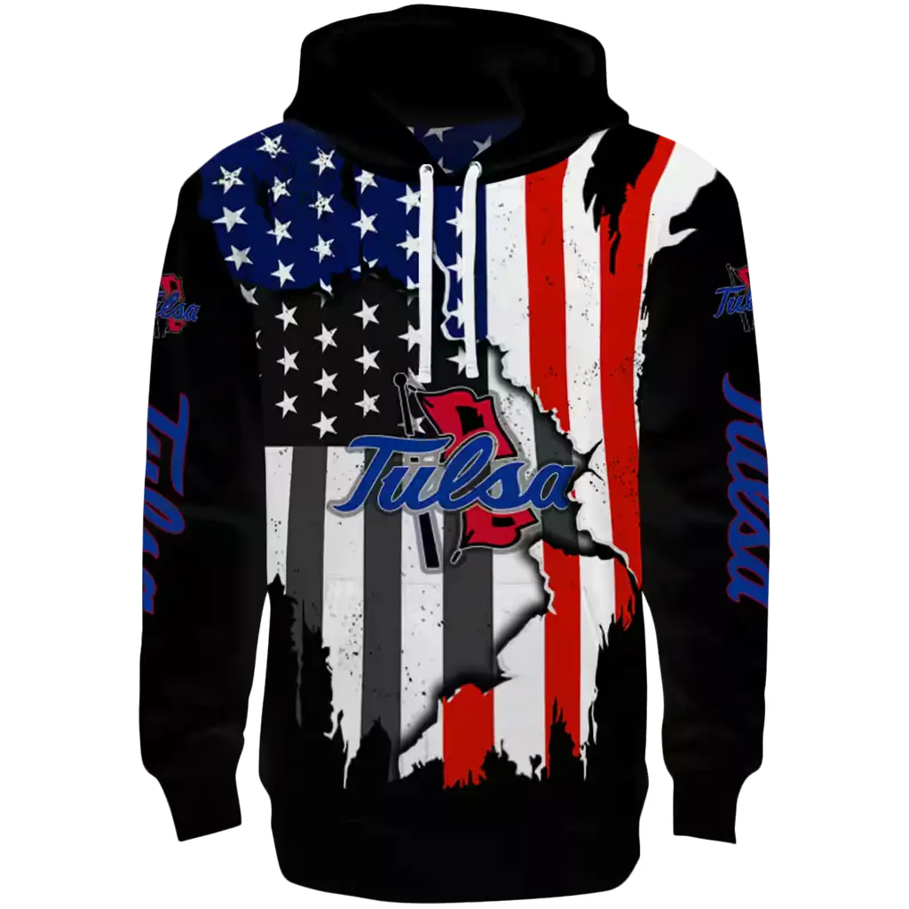 tulsa golden hurricane american pride black hoodie best selling tulsa golden hurricane american pride black hoodie best selling
