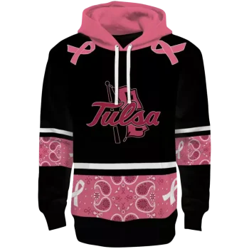 tulsa golden hurricane awareness ribbon black pink hoodie best selling