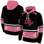 tulsa golden hurricane awareness ribbon black pink hoodie best selling