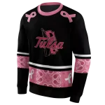 tulsa golden hurricane awareness ribbon black pink hoodie best selling