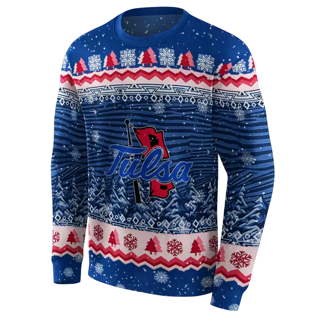 tulsa golden hurricane christmas trees blue hoodie new arrival tulsa golden hurricane christmas trees blue hoodie new arrival